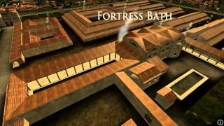 Animation of ancient Roman Fort in Caerleon Wales [upl. by Yuu]