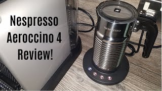 Nespresso Aeroccino 4 Milk Frother Review  Worth upgrading from the Aeroccino 3 [upl. by Hershell351]