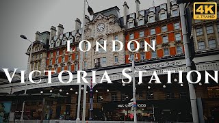 London Victoria Station Walk Through England 4K [upl. by Ennovoj]