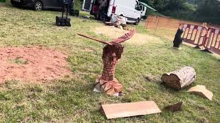 A fabulous range of wooden sculpture at Caerleon festival 2024 [upl. by Aliled66]