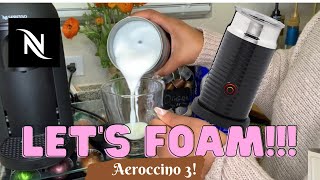 How To Foam Milk With Aeroccino 3 Make Coffee With Foam Tips amp Tricks  Easy Foamed Latte Recipe [upl. by Wyler324]